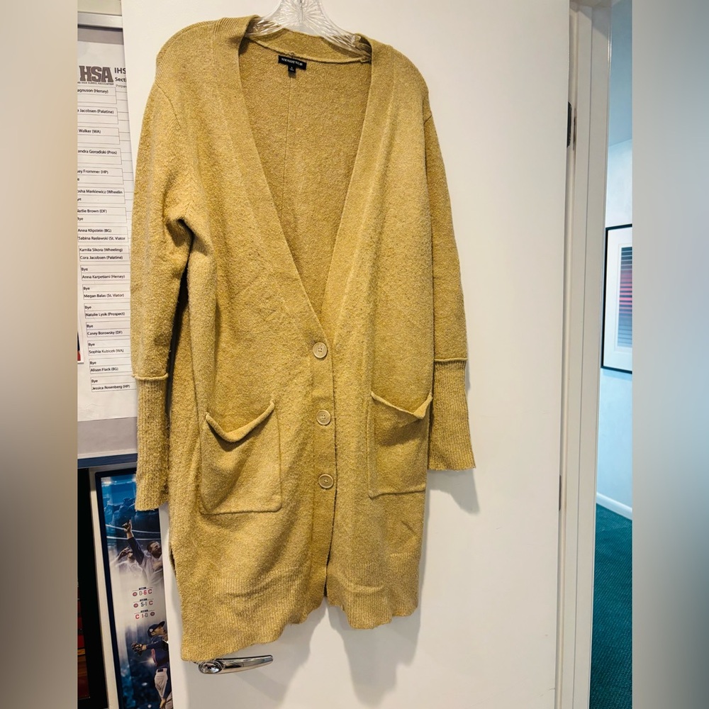 Who What Wear Tan Cardigan Sweater